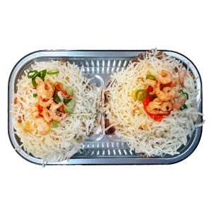 Schelp met zalm en kabeljauw (2 stuks)